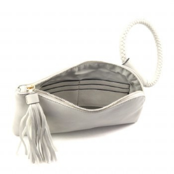 NEW Vegan Clutch Fashion Handbag- Grey - Picture 15 of 15